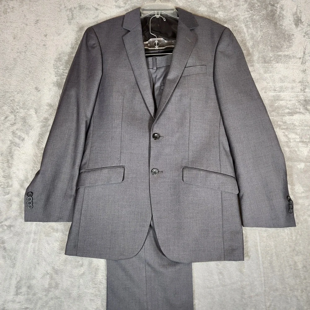 Kenneth Cole 2‎ Piece suit Men's 37R 34X29 Gray Double Vented